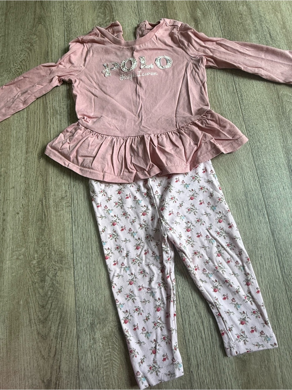 Polo Ralph Lauren Pink Floral baby Set